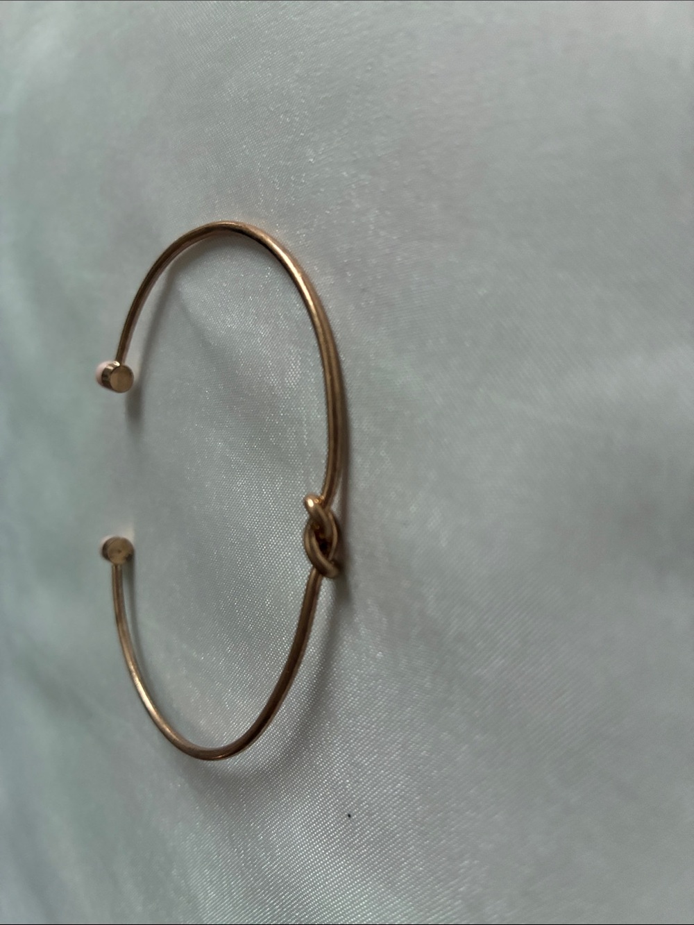 Delicate Knot Open Cuff Bracelet